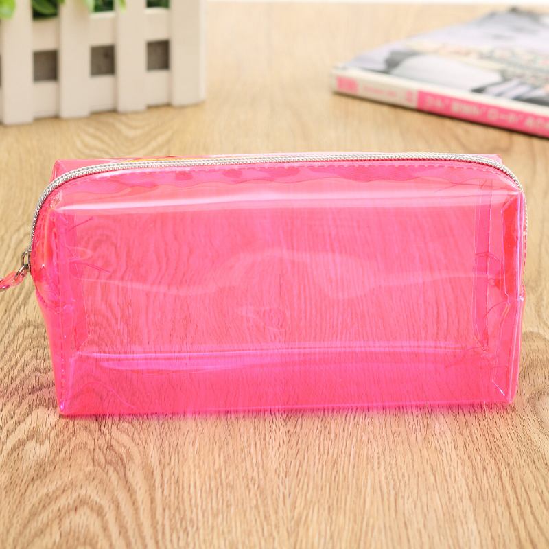 Clear Cosmetic Bags Θήκη Με Φερμουάρ Περιποίησης Πολυλειτουργική Πλαστική Τσάντα Pp Γυναικεία Μακιγιάζ Μέγεθος L