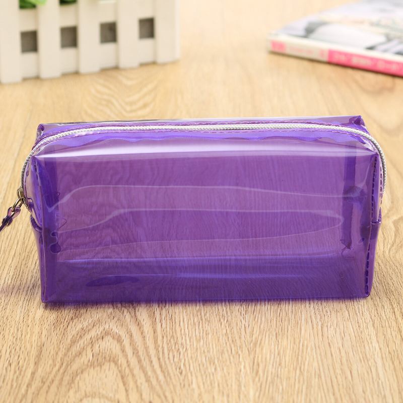 Clear Cosmetic Bags Θήκη Με Φερμουάρ Περιποίησης Πολυλειτουργική Πλαστική Τσάντα Pp Γυναικεία Μακιγιάζ Μέγεθος L