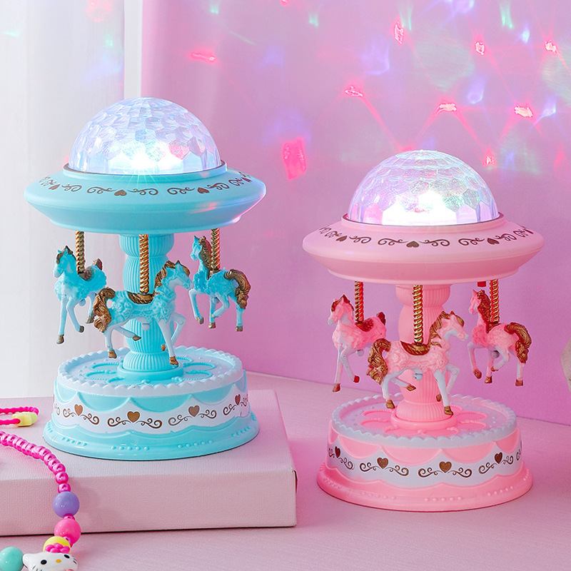 Creative Starry Sky Projector Lamp European Carousel Music Box Χριστουγεννιάτικο Δώρο Γενεθλίων Για Τα Παιδιά