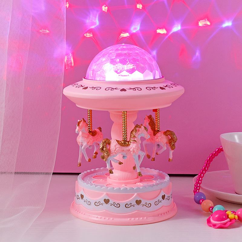 Creative Starry Sky Projector Lamp European Carousel Music Box Χριστουγεννιάτικο Δώρο Γενεθλίων Για Τα Παιδιά