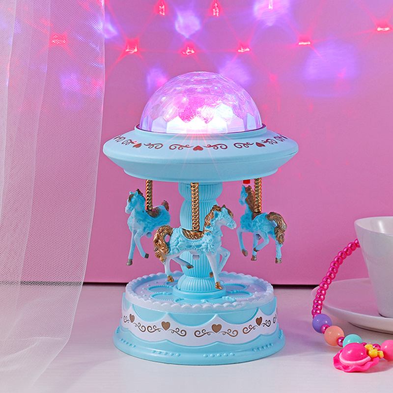 Creative Starry Sky Projector Lamp European Carousel Music Box Χριστουγεννιάτικο Δώρο Γενεθλίων Για Τα Παιδιά