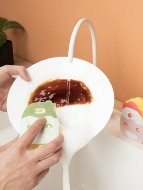 Cute Cartoon Σφουγγάρι Καθαρισμού Κουζίνας Magic Sponge Eraser Pan Pot Pot Washing Posh Εργαλεία
