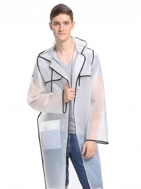 Fashion Couple Eva Environmental Raincoat Διαφανές Υπαίθριο Ταξίδι Vattentät Αδιάβροχο