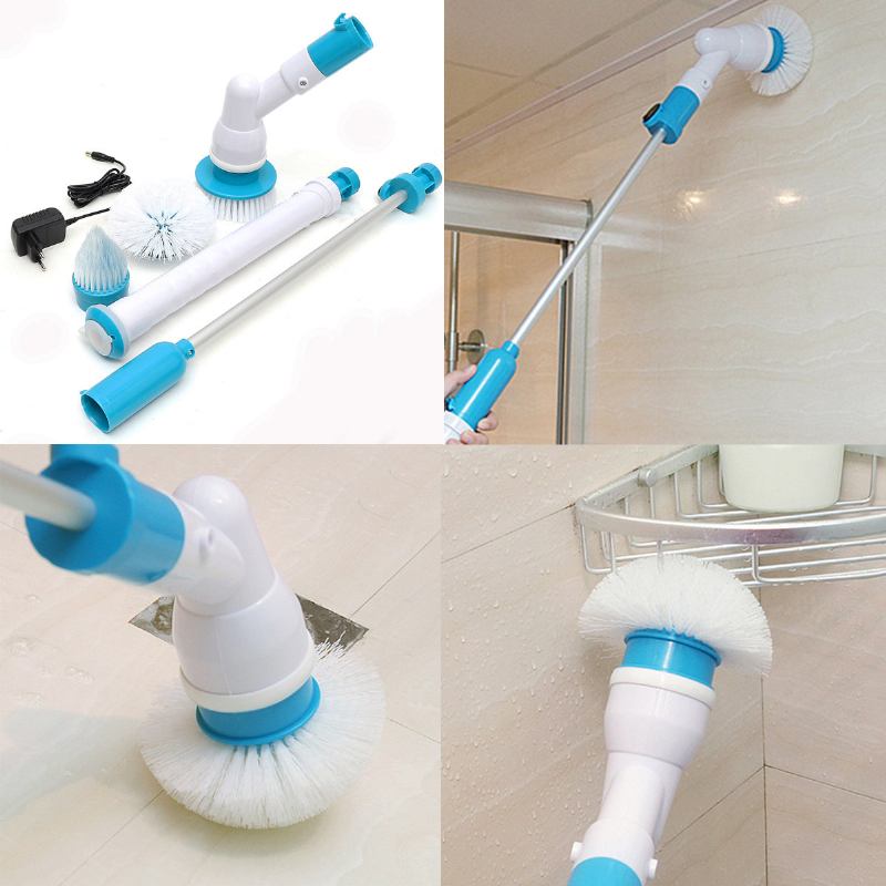 Hurricane Brush Mop Scrubber Μπανιέρα Πλακάκια Επαναφορτιζόμενη Οικιακή Συσκευή Καθαρισμού Δαπέδου Χειρός Βούρτσα Ασύρματη