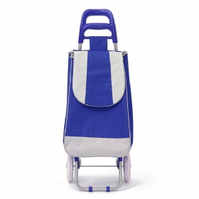 Ipree® Oxford Large Shopping Trolley Bag On Wheels Push Tote Πτυσσόμενες Αποσκευές Παντοπωλείου