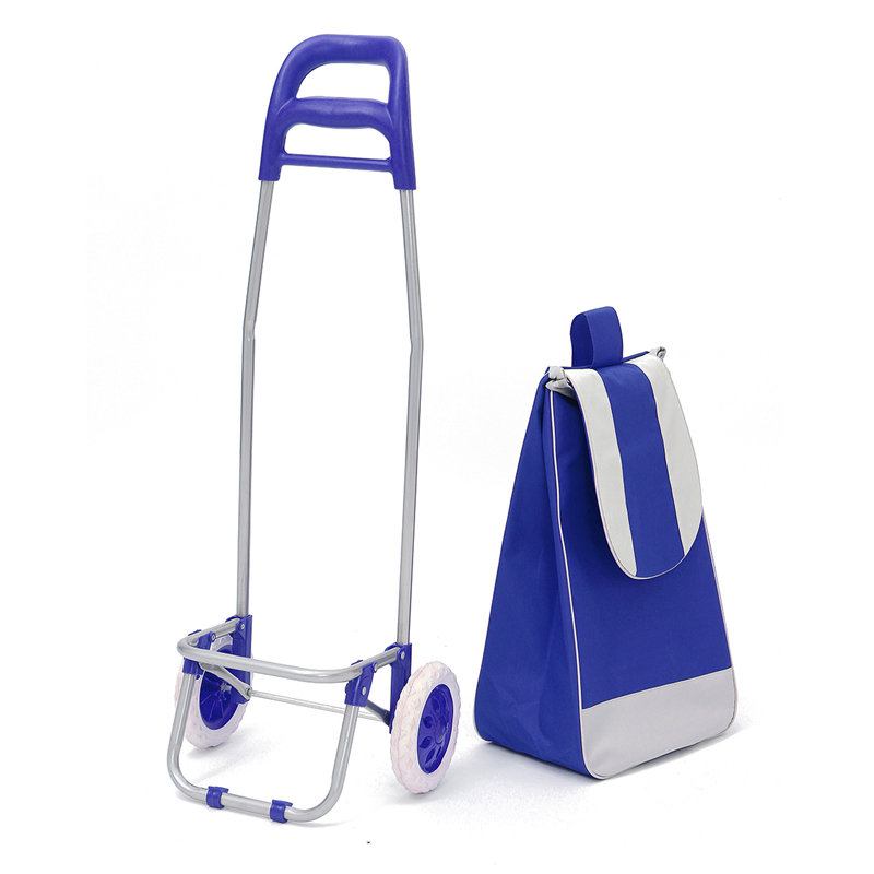 Ipree® Oxford Large Shopping Trolley Bag On Wheels Push Tote Πτυσσόμενες Αποσκευές Παντοπωλείου