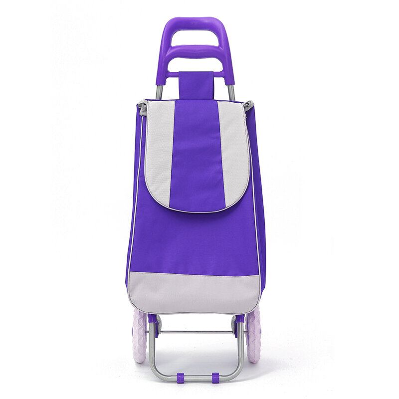 Ipree® Oxford Large Shopping Trolley Bag On Wheels Push Tote Πτυσσόμενες Αποσκευές Παντοπωλείου