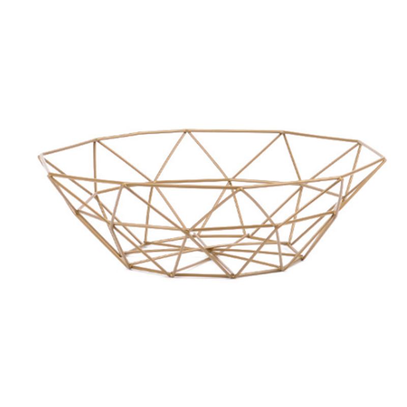 Μεταλλικό Καλάθι Αποθήκευσης Φρούτων Iron Fruit Bowl Nordic Home Storage Products Σνακ Οικιακής Οργάνωσης