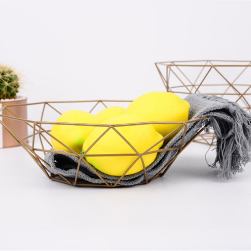 Μεταλλικό Καλάθι Αποθήκευσης Φρούτων Iron Fruit Bowl Nordic Home Storage Products Σνακ Οικιακής Οργάνωσης