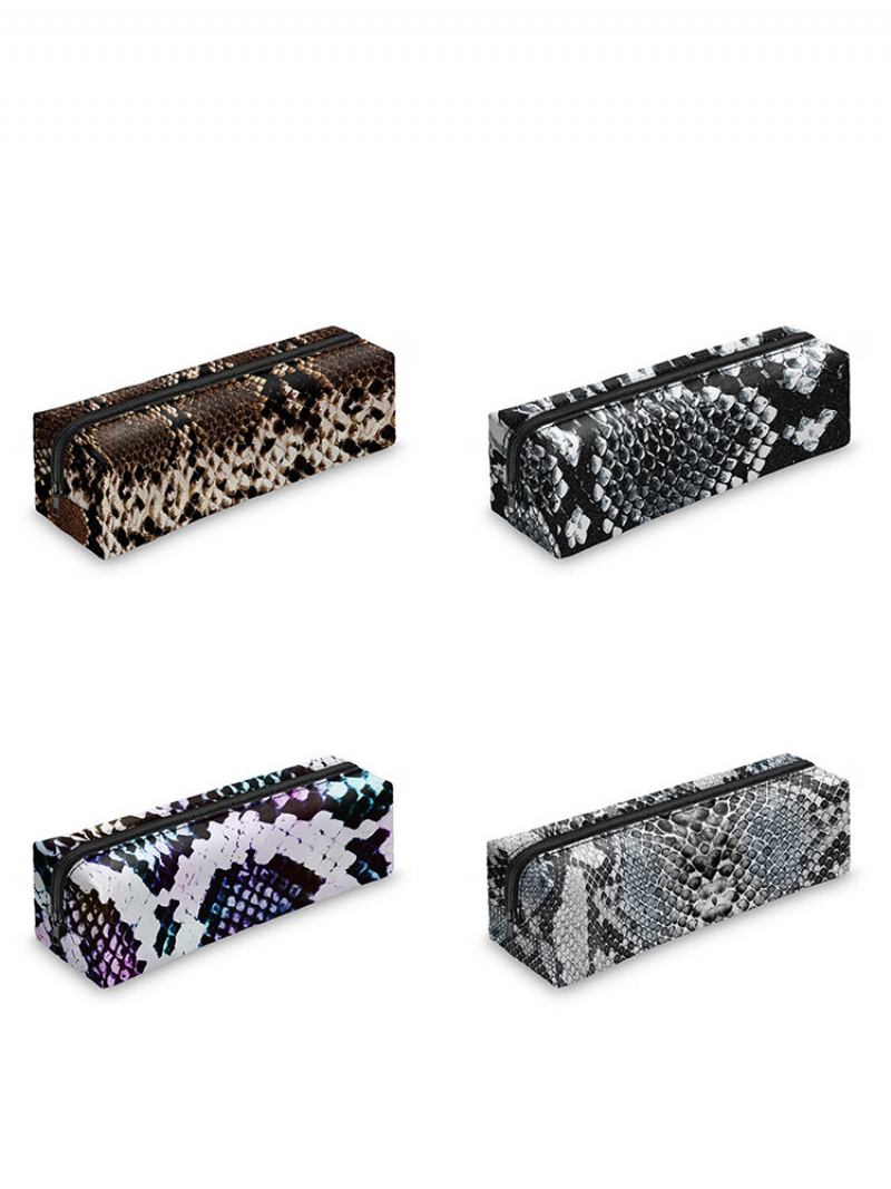 Μολυβοθήκη Snakeskin 3d Digital Printing Makeup Pencil Bag Τσάντα Αποθήκευσης