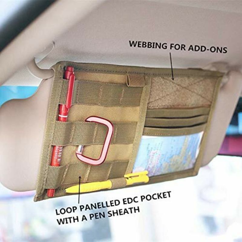 Πολυλειτουργική Τσάντα Αποθήκευσης Sun Visor Car Nylon Material Αυτοκινήτου Αναλώσιμα