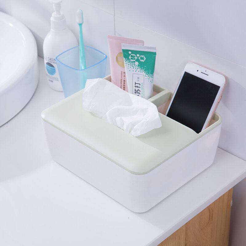 Πολυλειτουργικό Tissue Storage Box Κουτί Αποθήκευσης Επιτραπέζιου Τηλεχειριστηρίου