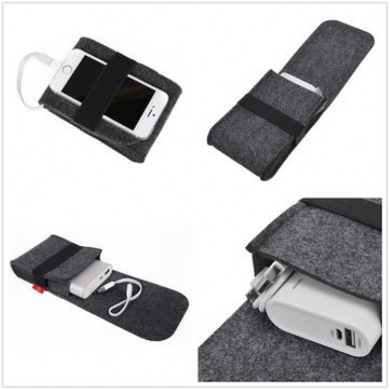 Power Bank Mouse Cable Usb Digital Accessories Felt Τσάντα Αποθήκευσης