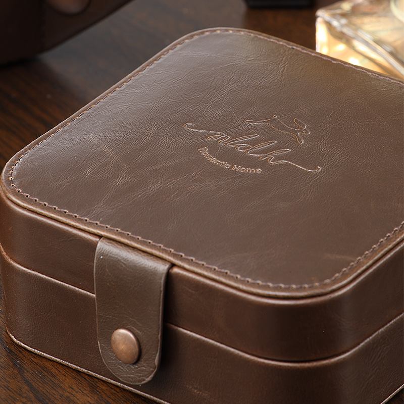 Retro Travel Portable Jewelry Box Μικρά Σκουλαρίκια Κολιέ Κοσμήματα Κουτί Αποθήκευσης