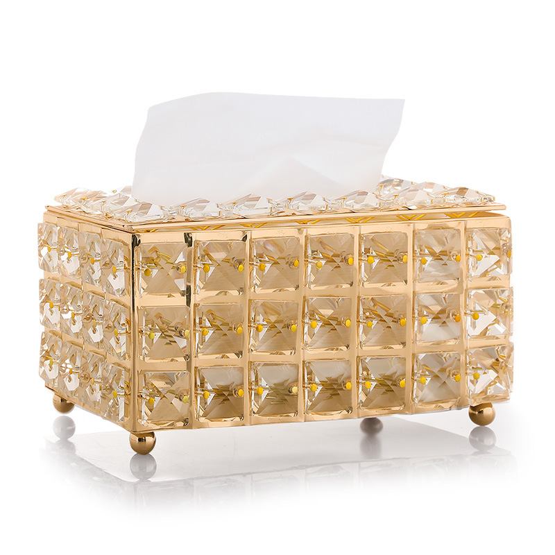 Rhinestone Tissue Box Χαρτί Ράφι Τραπεζιού Γραφείου Αξεσουάρ Θήκη Προσώπου Δίσκος Χαρτοπετσέτας Για Αυτοκίνητο Ξενοδοχείου Σπιτιού