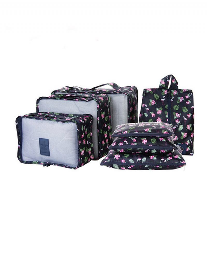 Saiclehome 7pcs Travel Portable Storage Set Σετ Ρούχα Συσκευασία Αποσκευών Organizer Αδιάβροχη Θήκη