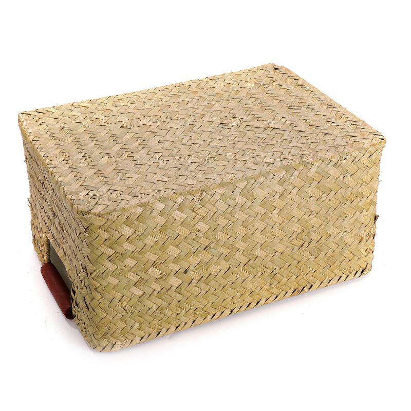 Seagrass Woven Storage Καλάθι Θήκη Λουλουδιών Αποθήκευσης Φυτό Γλαστράκι Οργανωτής Τσάντας Διακόσμηση Κήπου