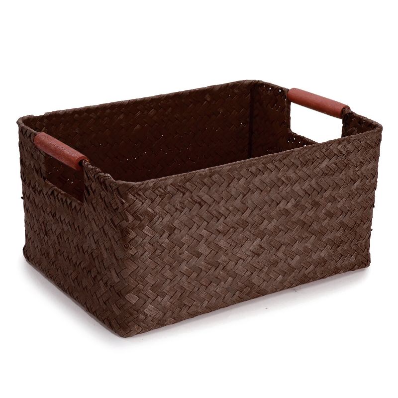 Seagrass Woven Storage Καλάθι Θήκη Λουλουδιών Αποθήκευσης Φυτό Γλαστράκι Οργανωτής Τσάντας Διακόσμηση Κήπου