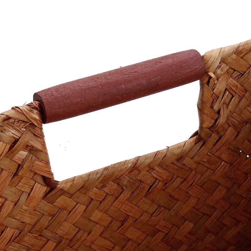 Seagrass Woven Storage Καλάθι Θήκη Λουλουδιών Αποθήκευσης Φυτό Γλαστράκι Οργανωτής Τσάντας Διακόσμηση Κήπου