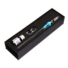 Vintage Glass Dip Ink Pen Fountain Signature Pen With Ink & Gift Box Offices Σχολική Γραφική Ύλη