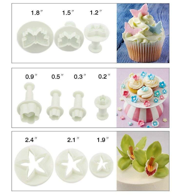 114 Τεμ. Fondant Cutter Μπισκότο Έμβολο Κέικ Πλαστική Φόρμα Χειροτεχνίας Diy 3d Sugarcraft Αξεσουάρ Κουζίνας Εργαλεία Διακόσμησης Τούρτας