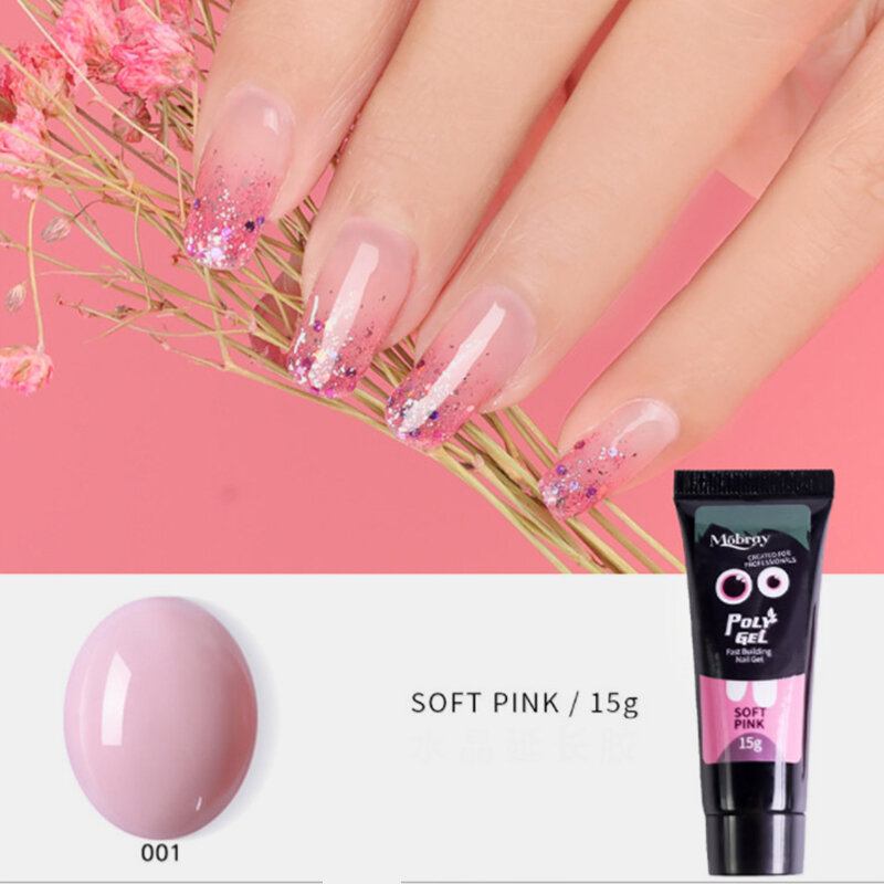 15ml Soak Off Nail Gel Σετ Uv Builder Gel Uv Acryl Gel Quick Building Finger Gel