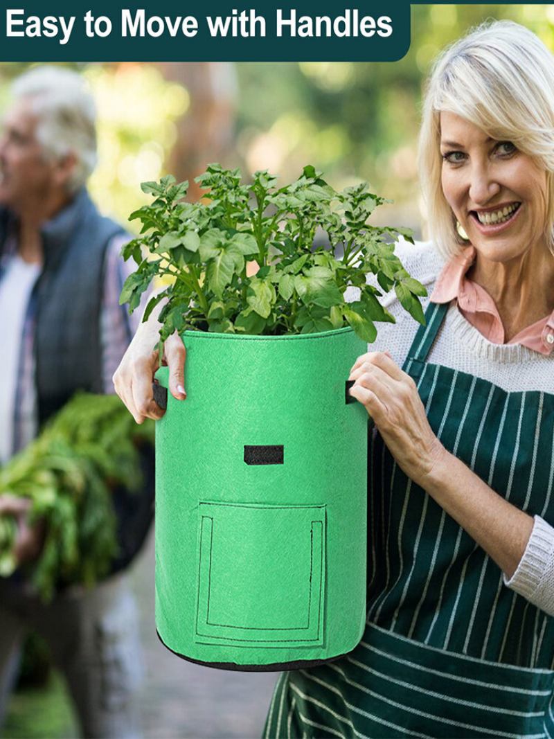 2 Τμχ Tvird Potato Grow Bags Τσάντα Καλλιέργειας Πατάτας Φύτευσης Με Πτερύγιο Και Λαβές Για Πατάτα Και Ντομάτα