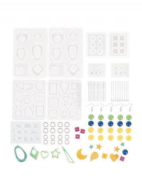 248 Τμχ Σκουλαρίκια Από Εποξειδική Ρητίνη Molds Kit Bohemia Drop Dangle Resin Earring Mold Μόδα Κοσμήματα Καλούπια Από Σιλικόνης Art Craft