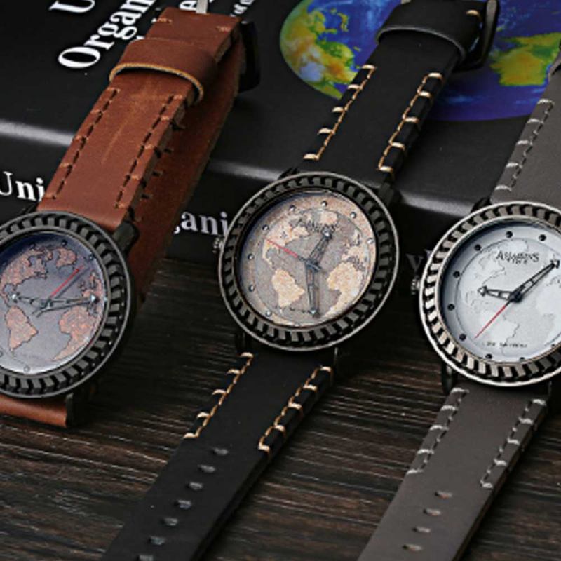 Ανδρικό Ρολόι Χειρός Unisex Casual Από Γνήσιο Δέρμα Με Quartz Movement Αδιάβροχο Από Κράμα Εισαγωγής Ιαπωνίας Καρπού