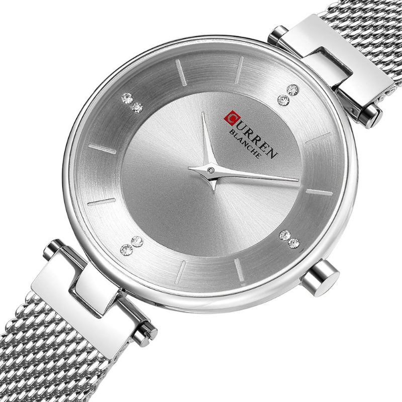 Curren 9031 Ultra Thin Dial Case Κομψή Σχεδίαση Γυναικείο Ρολόι Full Steel Quartz