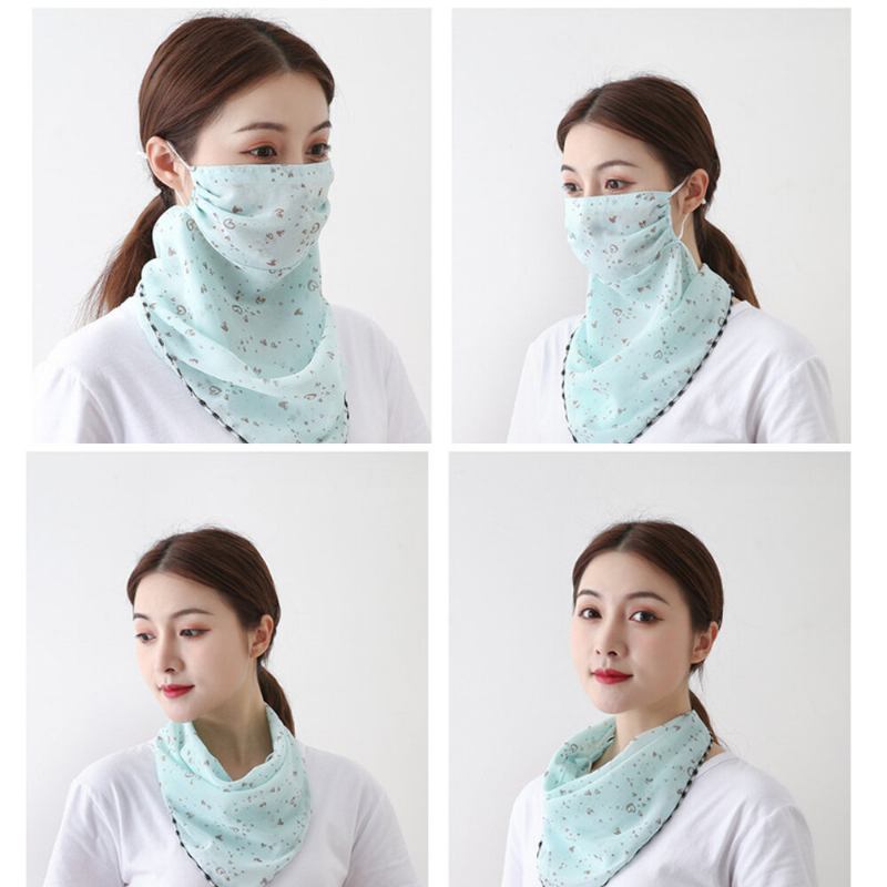 Floral Breathable Printing Masks Αντιηλιακό Προστασία Λαιμού