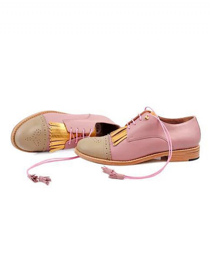 Γυναικεία Tassel Decor Slip Resistant Casual Ladies Creepers Brogue Παπούτσια