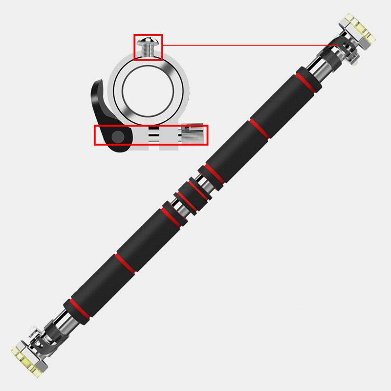 Οριζόντιες Ατσάλινες Ράβδοι Πόρτας 200kg Ρυθμιζόμενες Γυμναστικής Στο Σπίτι Προπόνηση Μπάρα Αθλητικός Εξοπλισμός