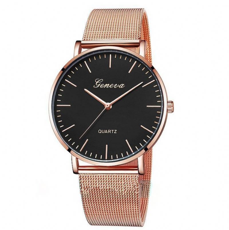 Ρολόι Geneva Mesh Strap Με Καυτές Πωλήσεις Classic Fashion Casual Couple