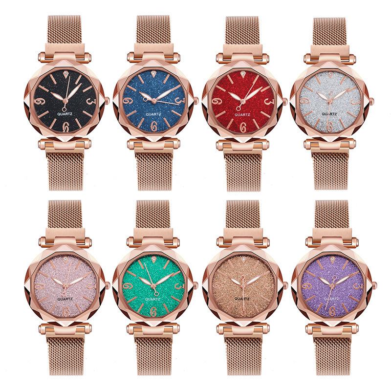 Ρολόι Gypsophila Starry Sky Γυναικείο Quartz Magnet Strap Watch