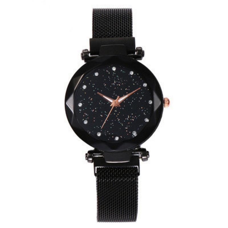 Ρολόι Magnetic Lazy Quartz Διασυνοριακά Hot Sale Starry Star Rhinestone Vibrato Sky Watch