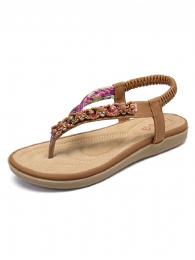 Σανδάλια Πλεξίματος Lostisy Σε Comfy Clip Toe Beach Flat