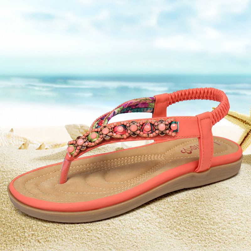 Σανδάλια Πλεξίματος Lostisy Σε Comfy Clip Toe Beach Flat