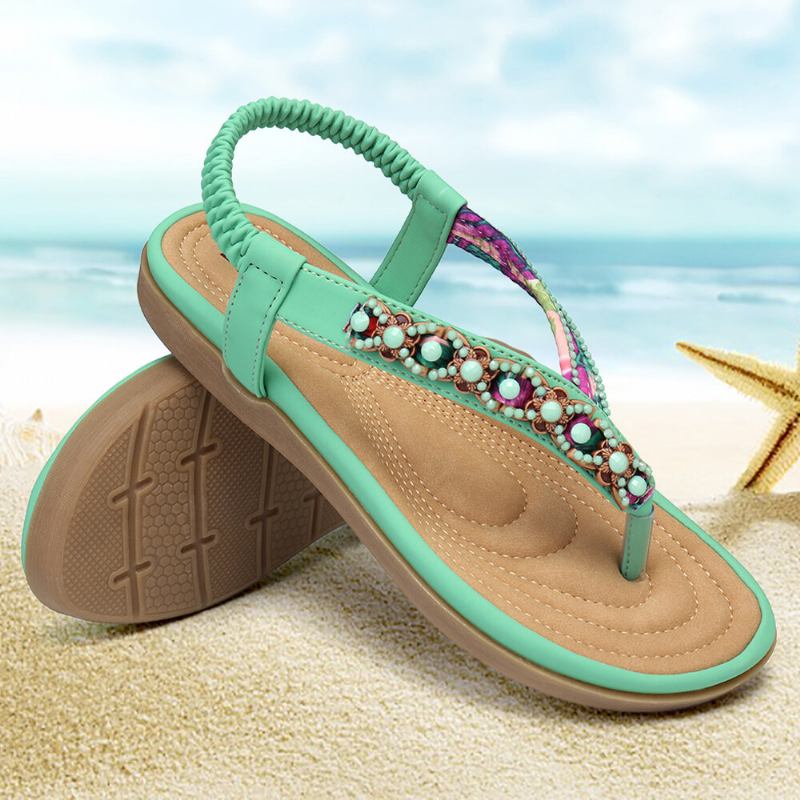 Σανδάλια Πλεξίματος Lostisy Σε Comfy Clip Toe Beach Flat