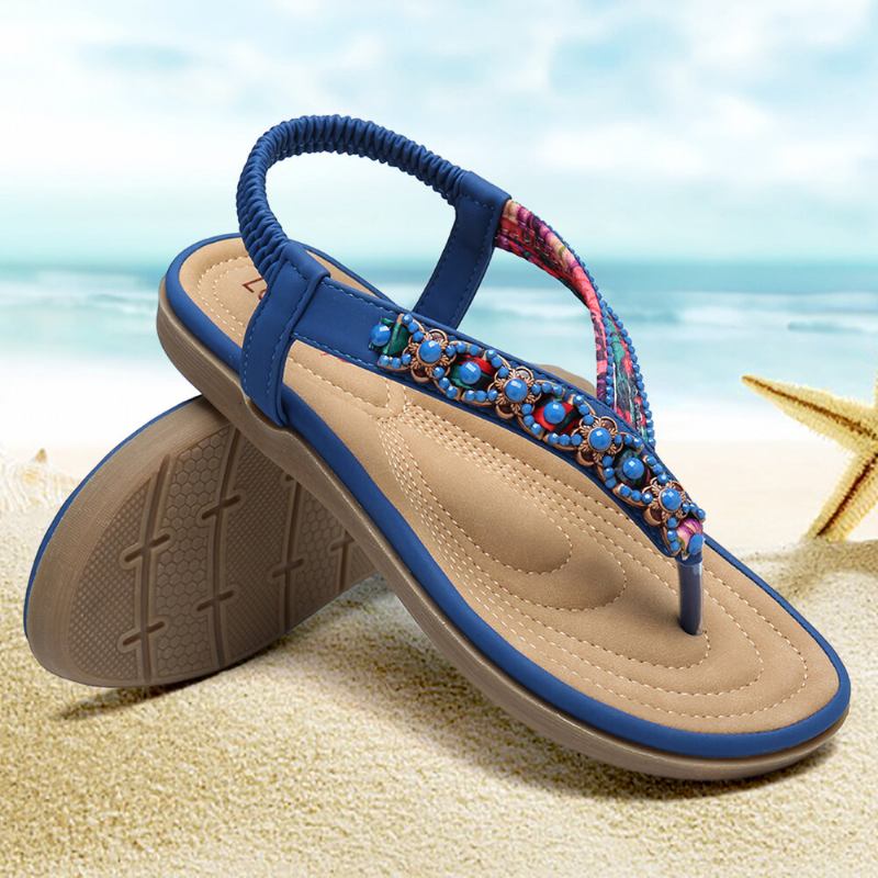 Σανδάλια Πλεξίματος Lostisy Σε Comfy Clip Toe Beach Flat