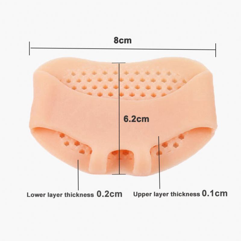 Silica Gel Honeycomb Forefoot Pads Half Yard Insole Pain Relief Foot Care Tools