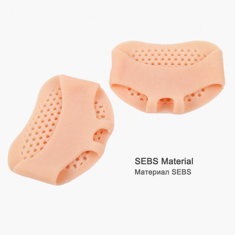 Silica Gel Honeycomb Forefoot Pads Half Yard Insole Pain Relief Foot Care Tools