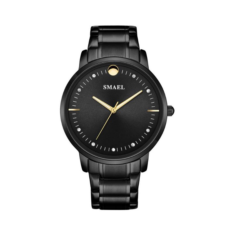 Smael Ανδρικό Ρολόι Μόδας Casual Quartz Αδιάβροχο Χειρός Ημερολογίου Εξωτερικού Χώρου Με Λουράκι Από Ανοξείδωτο Ατσάλι