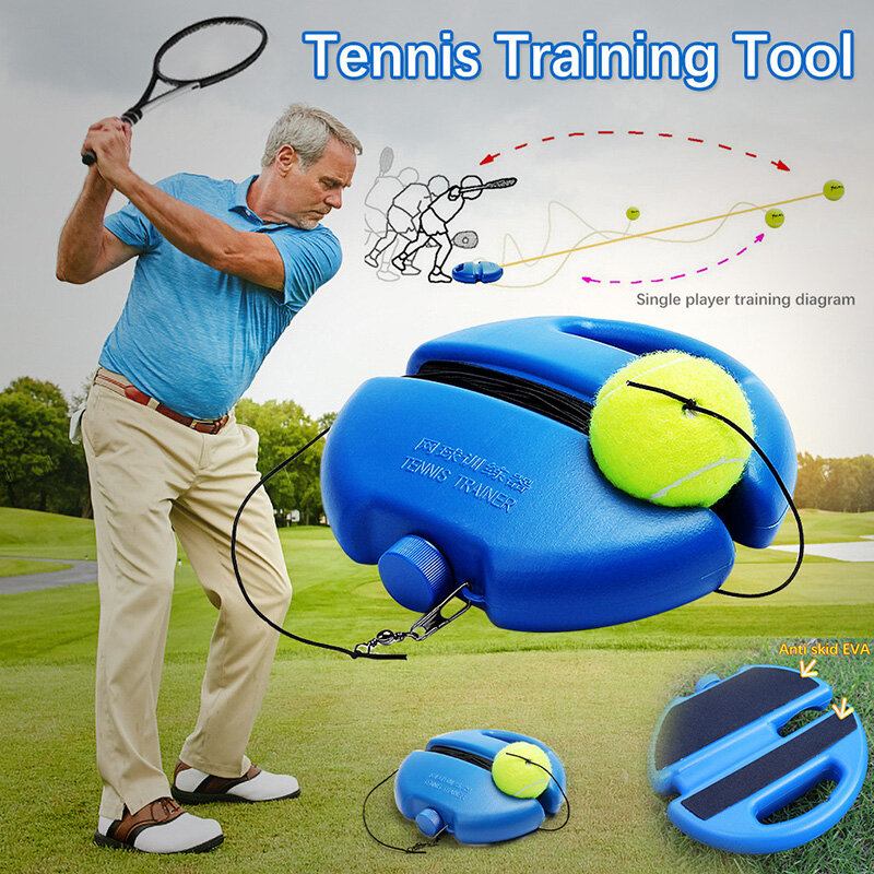 Tennis Trainer Self-study Training Tool Rebound Ball Baseboard Sparring