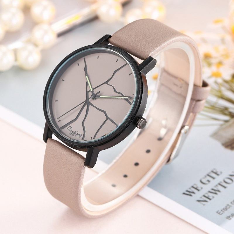 Trendy Flash Γυναικείο Ρολόι Quartz Pu Δερμάτινο Μέσης Αδιάβροχο