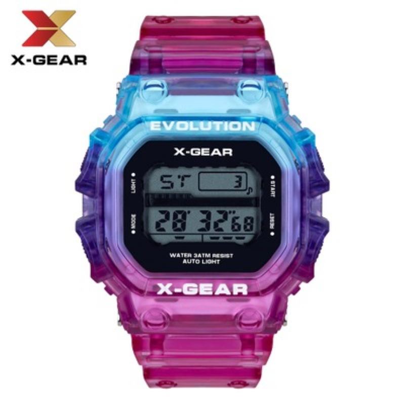 X-gear Revolution Αθλητικό Ρολόι Color Contrast Αδιάβροχο Ανδρικό Ηλεκτρονικό Moq 20pcs