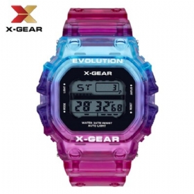 X-gear Revolution Αθλητικό Ρολόι Color Contrast Αδιάβροχο Ανδρικό Ηλεκτρονικό Moq 20pcs