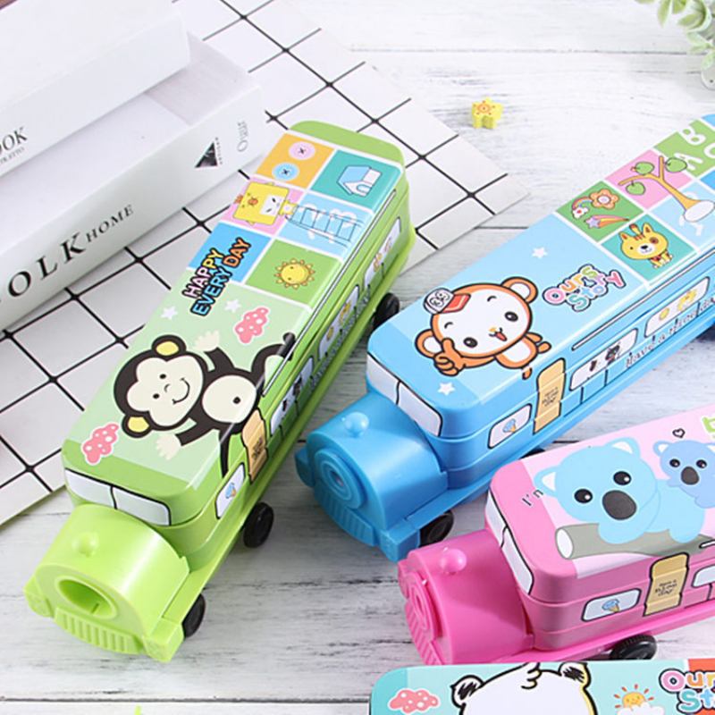 Βραβείο Δώρου Creative Double Thomas Stationery Box Student Locomotive Cartoon Pencil Box