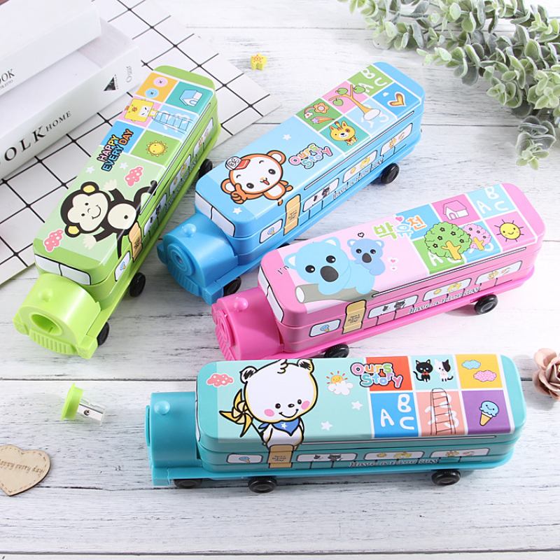 Βραβείο Δώρου Creative Double Thomas Stationery Box Student Locomotive Cartoon Pencil Box