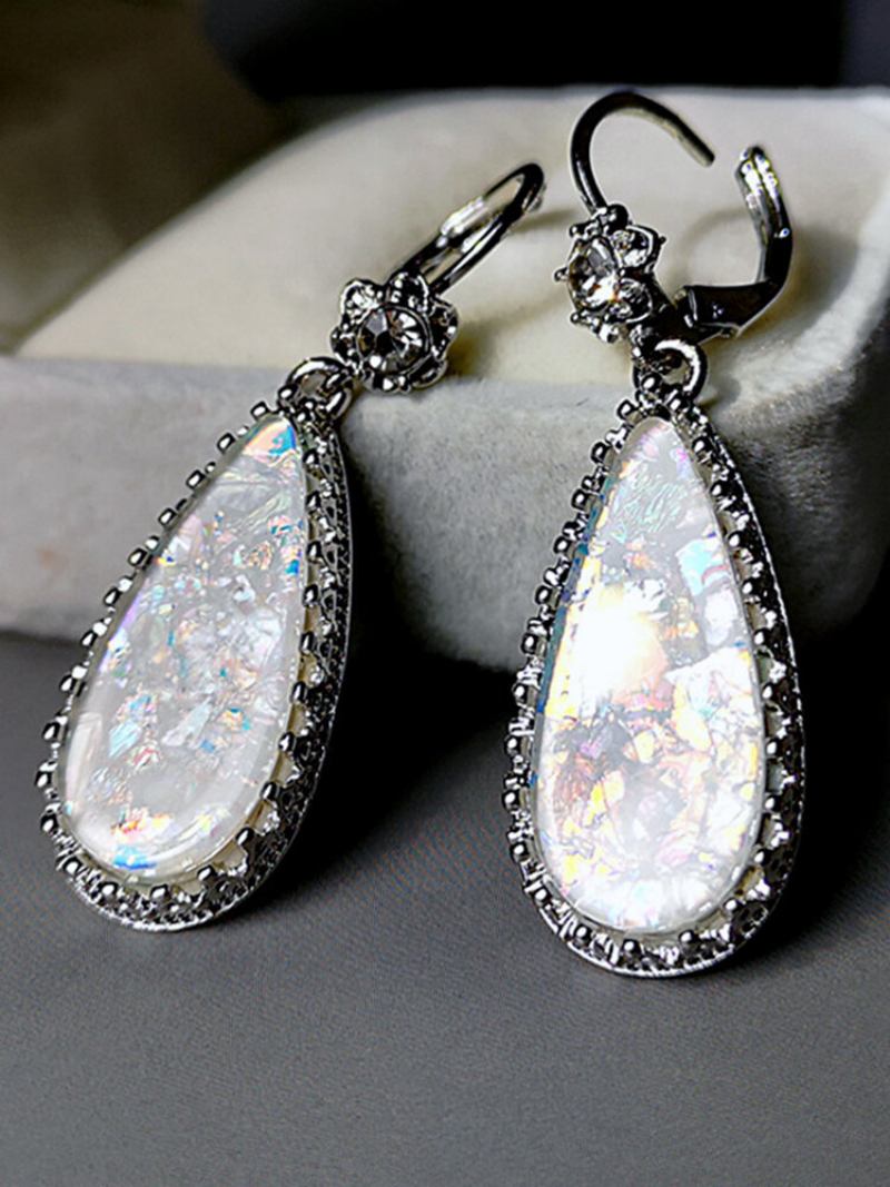 Bohemian Antique Orbo Drop Earrings Lace Diamonds